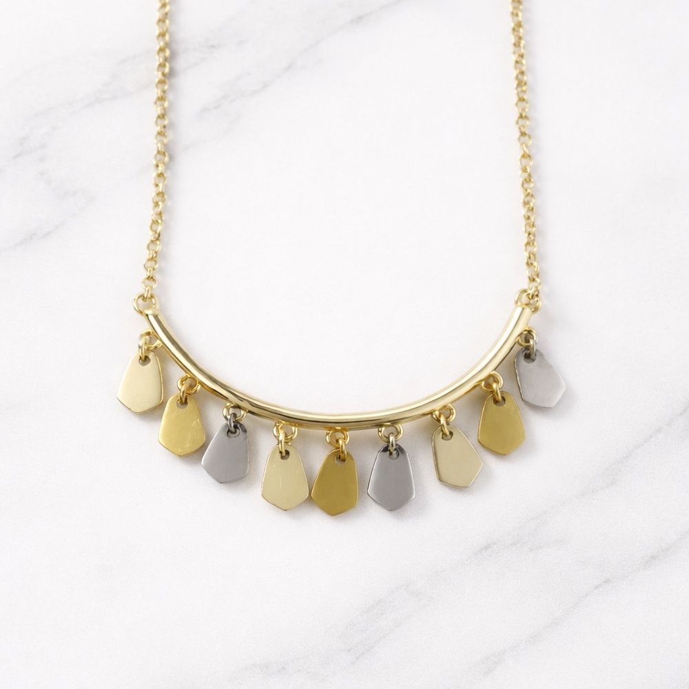 Kendra Scott Sydney Necklace Gold tone and Silver tone Mixed Metal